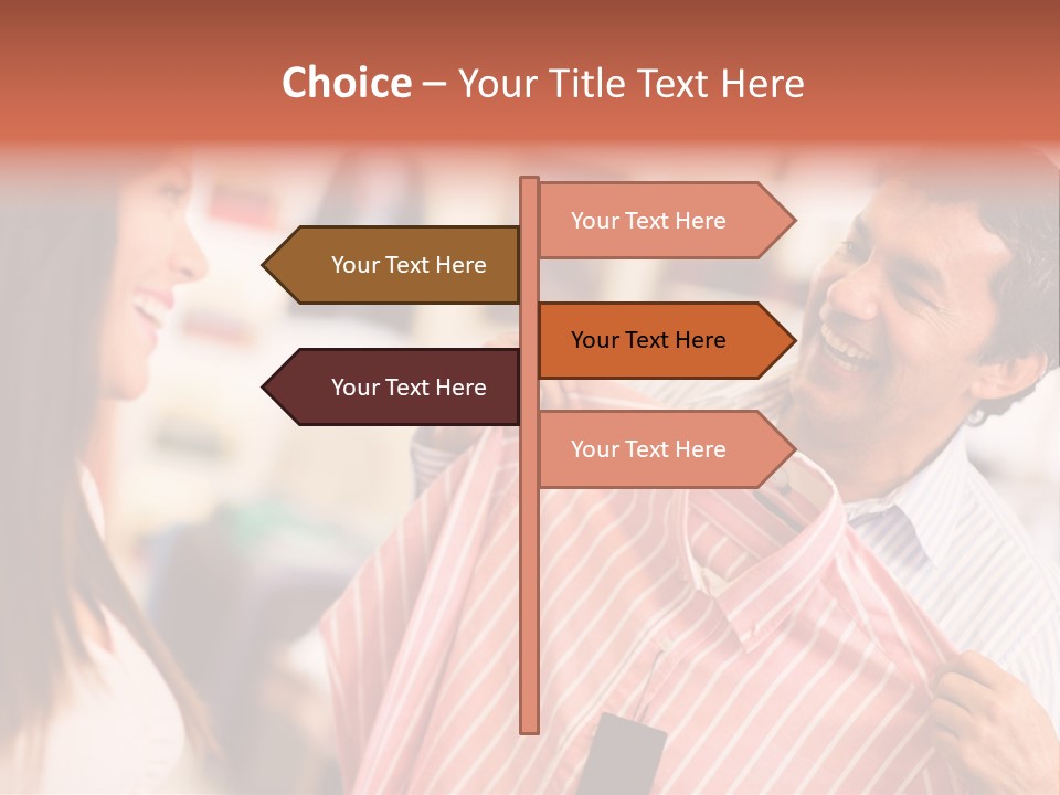 Husband Try Shopper PowerPoint Template