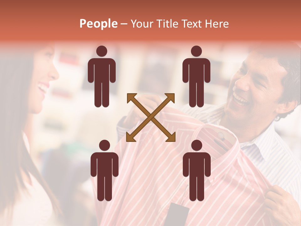 Husband Try Shopper PowerPoint Template