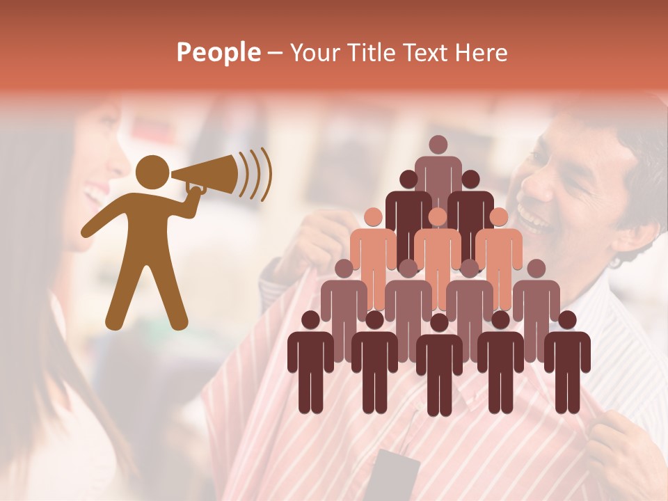 Husband Try Shopper PowerPoint Template