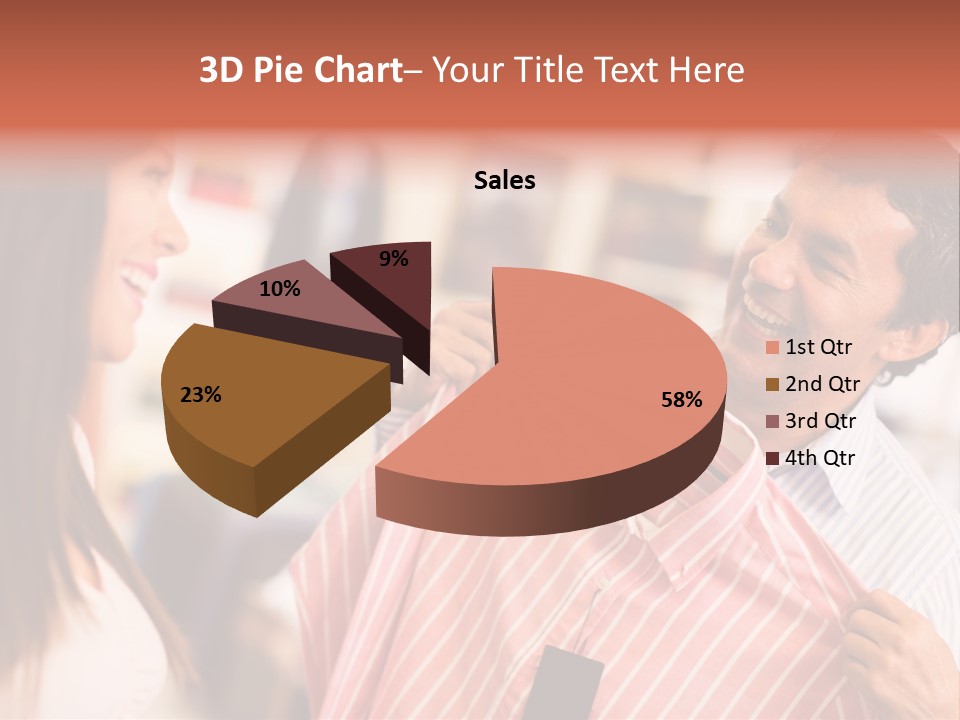 Husband Try Shopper PowerPoint Template