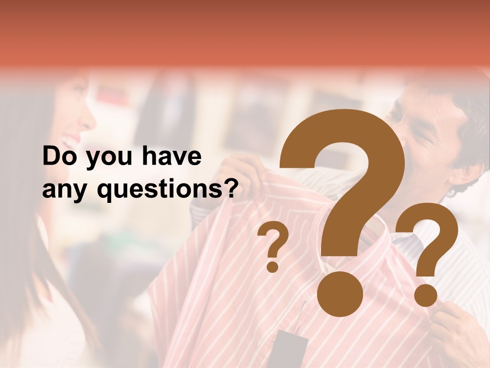 Husband Try Shopper PowerPoint Template