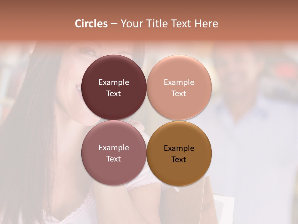 Excitement Mall Smiling PowerPoint Template