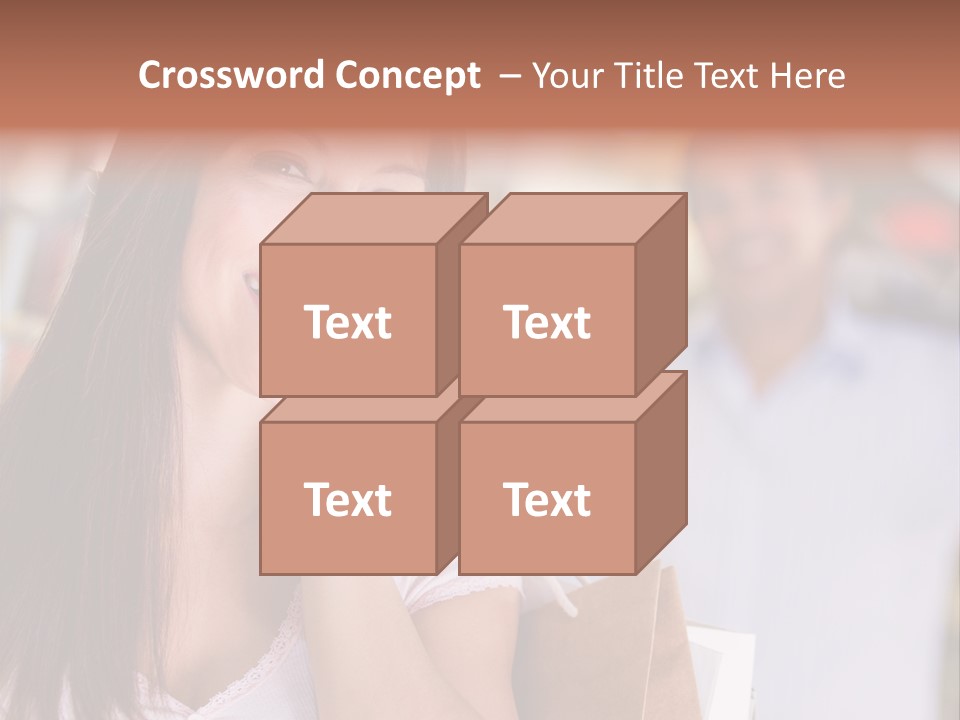 Excitement Mall Smiling PowerPoint Template