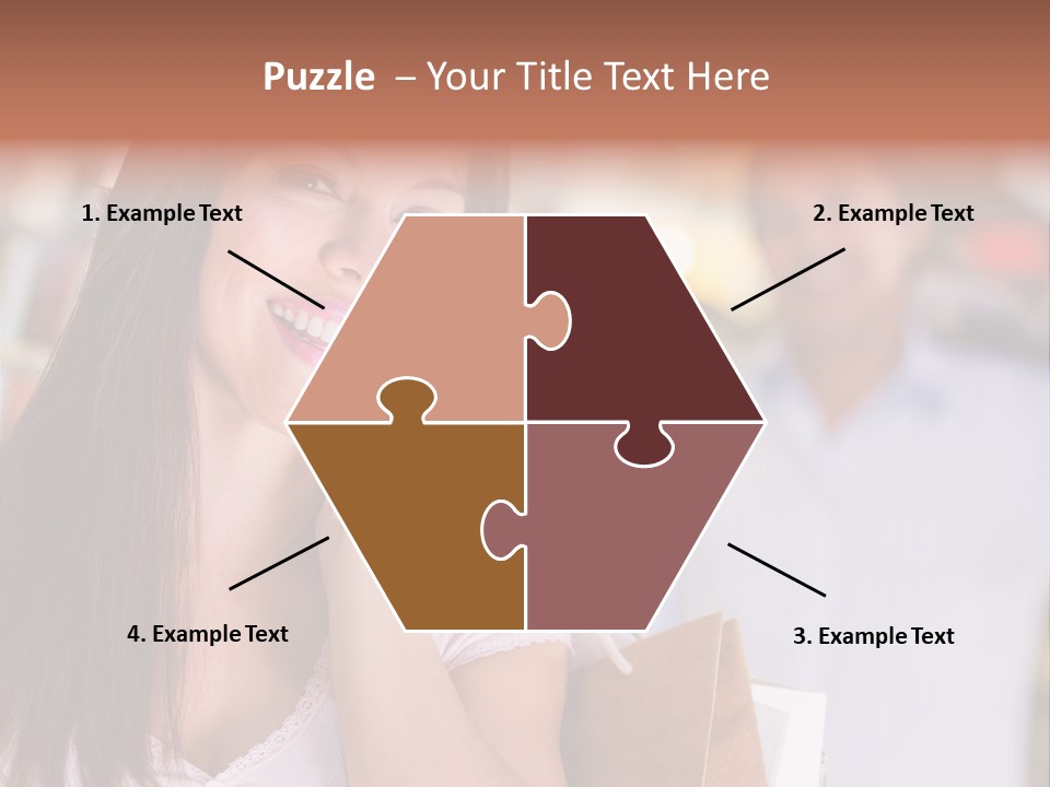 Excitement Mall Smiling PowerPoint Template