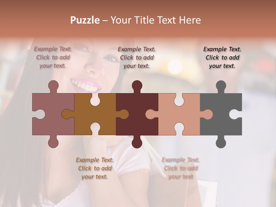 Excitement Mall Smiling PowerPoint Template