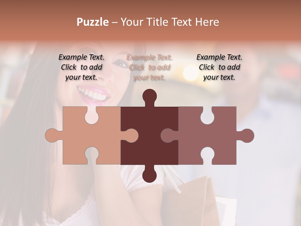 Excitement Mall Smiling PowerPoint Template