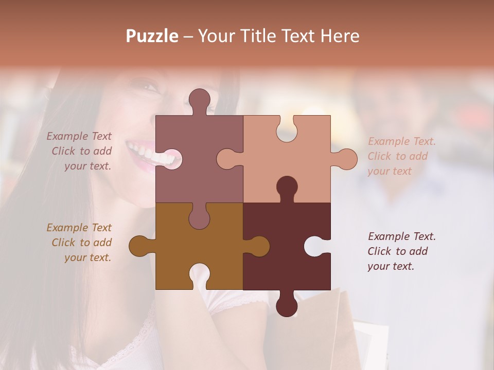 Excitement Mall Smiling PowerPoint Template