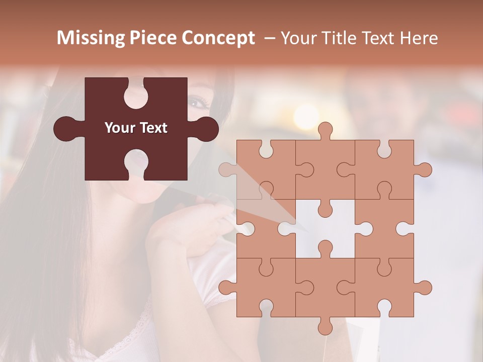 Excitement Mall Smiling PowerPoint Template