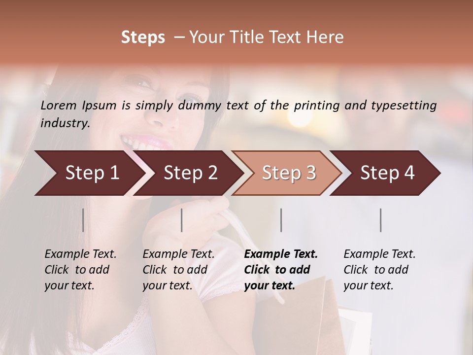 Excitement Mall Smiling PowerPoint Template