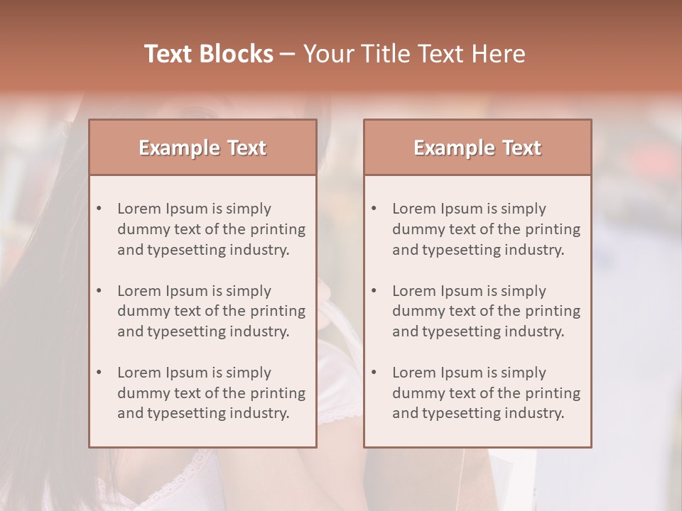 Excitement Mall Smiling PowerPoint Template
