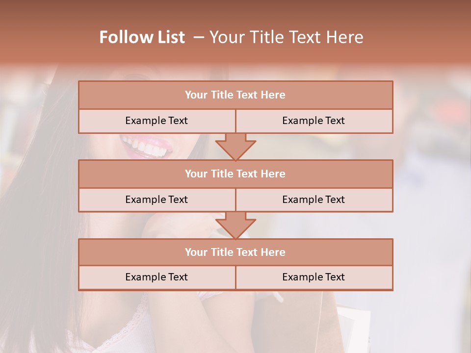 Excitement Mall Smiling PowerPoint Template