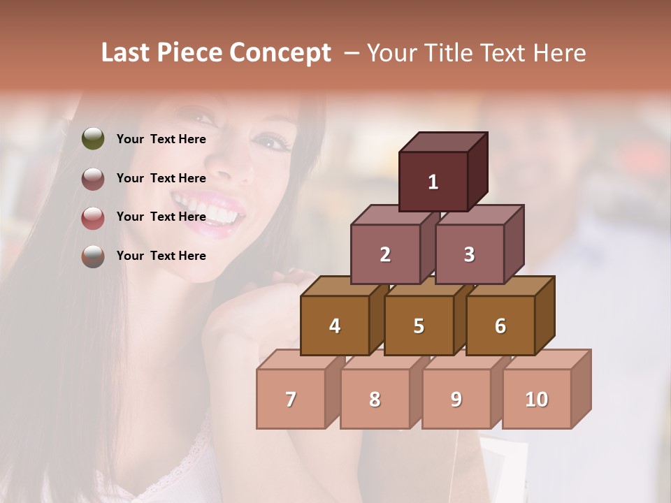 Excitement Mall Smiling PowerPoint Template