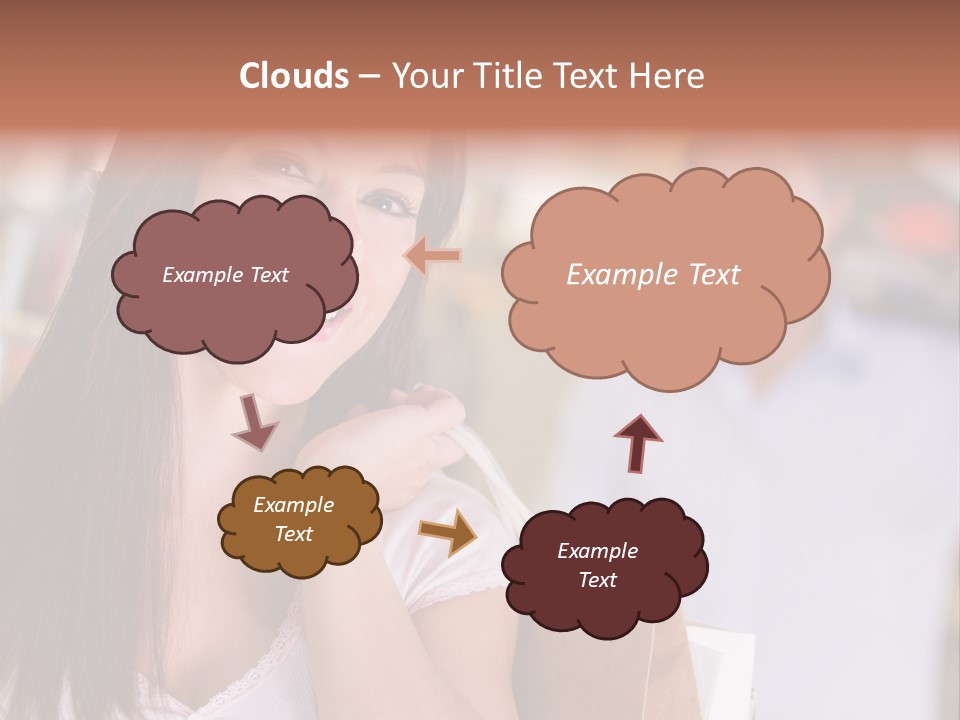 Excitement Mall Smiling PowerPoint Template