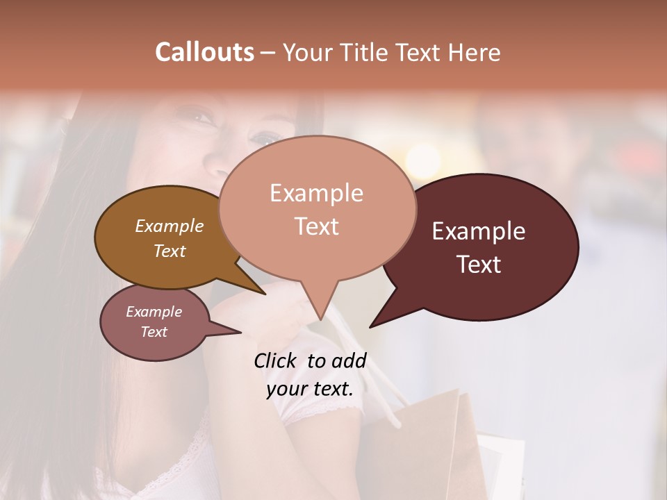 Excitement Mall Smiling PowerPoint Template