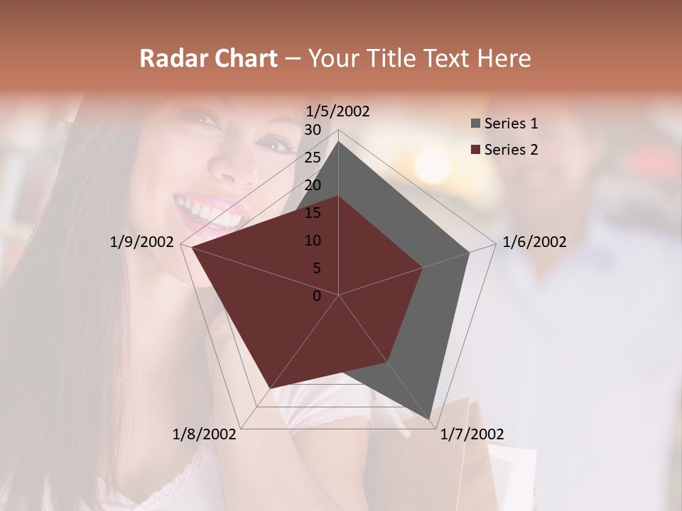 Excitement Mall Smiling PowerPoint Template