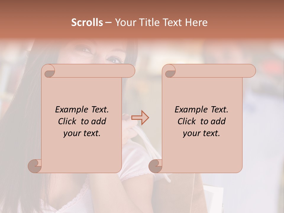 Excitement Mall Smiling PowerPoint Template