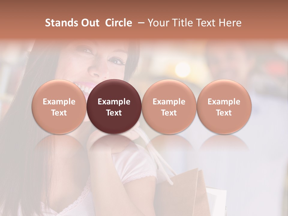 Excitement Mall Smiling PowerPoint Template