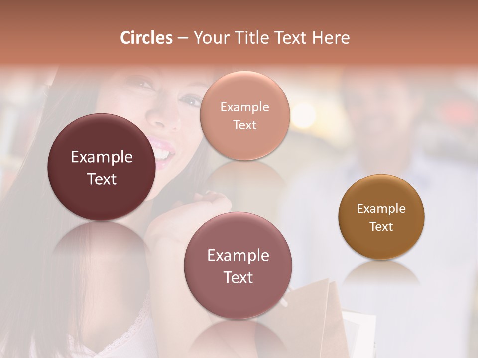 Excitement Mall Smiling PowerPoint Template