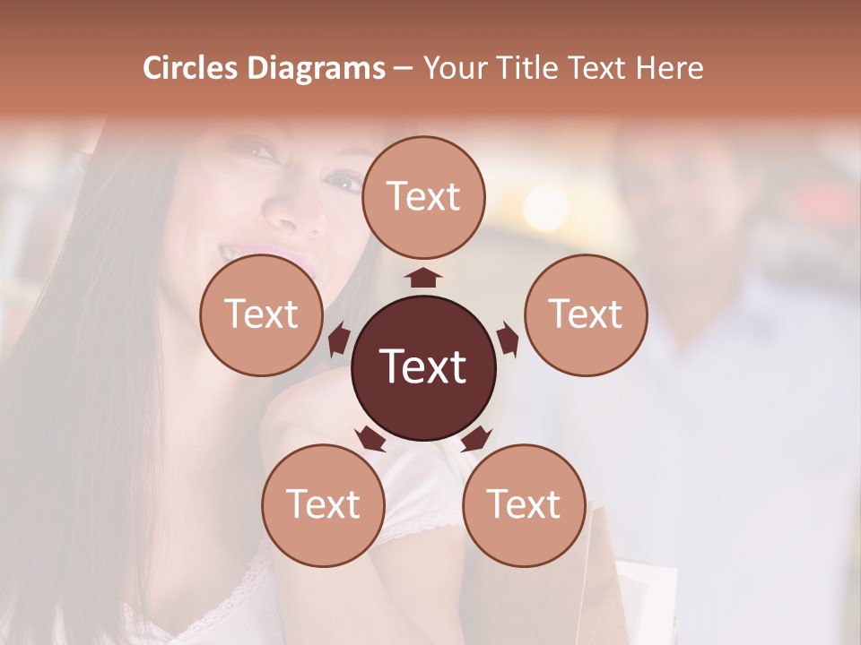 Excitement Mall Smiling PowerPoint Template