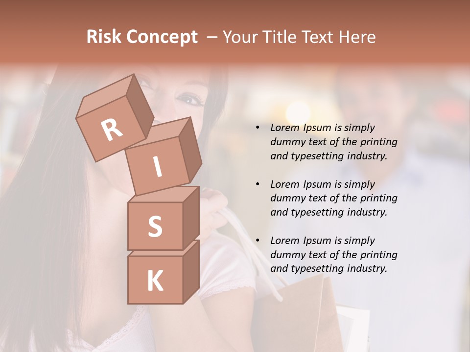 Excitement Mall Smiling PowerPoint Template