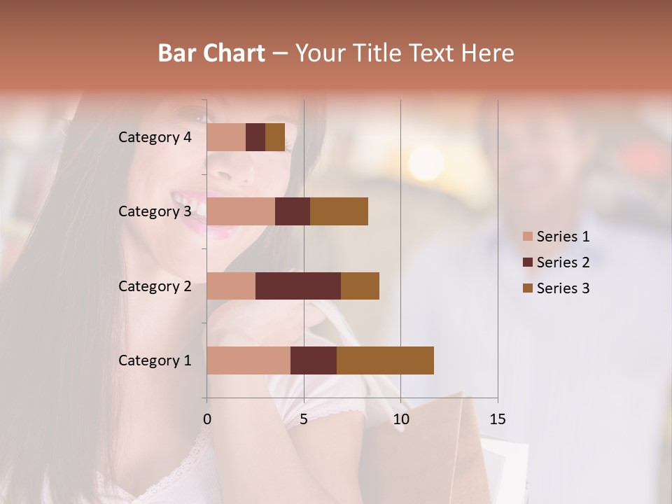 Excitement Mall Smiling PowerPoint Template