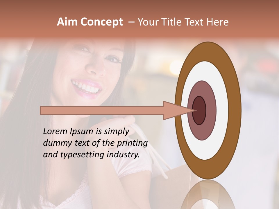 Excitement Mall Smiling PowerPoint Template