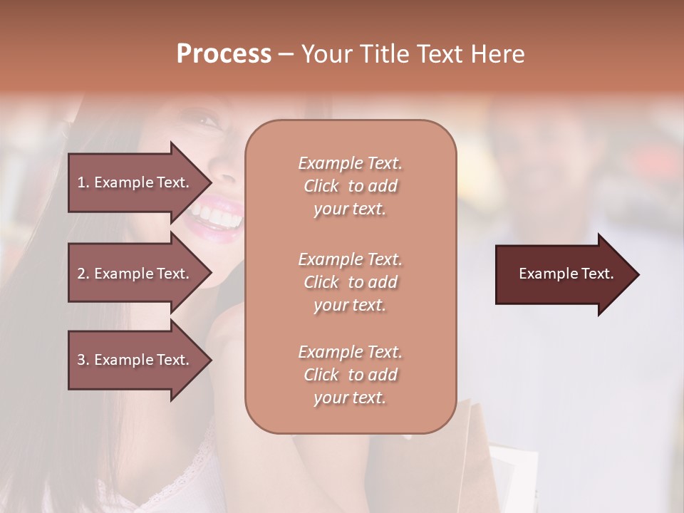 Excitement Mall Smiling PowerPoint Template