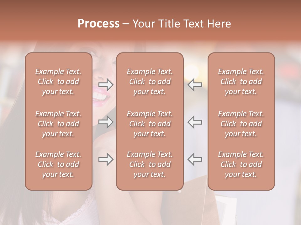 Excitement Mall Smiling PowerPoint Template