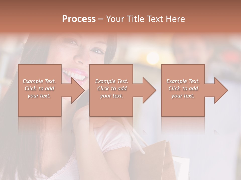 Excitement Mall Smiling PowerPoint Template