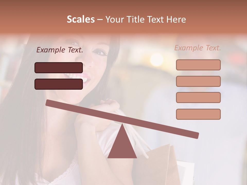 Excitement Mall Smiling PowerPoint Template