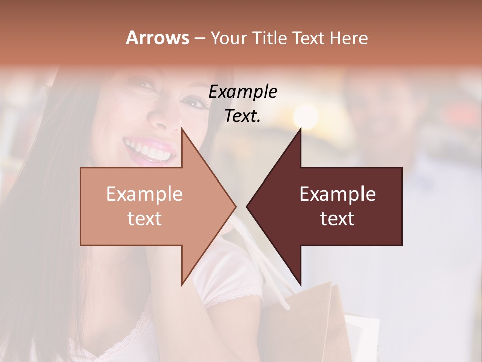 Excitement Mall Smiling PowerPoint Template