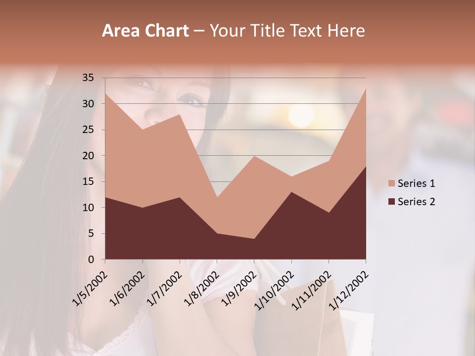 Excitement Mall Smiling PowerPoint Template