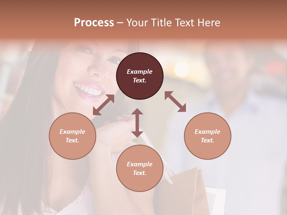 Excitement Mall Smiling PowerPoint Template