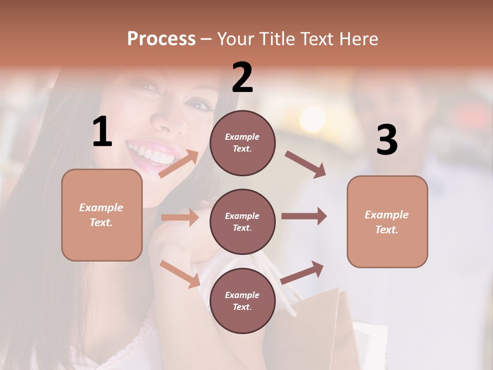 Excitement Mall Smiling PowerPoint Template