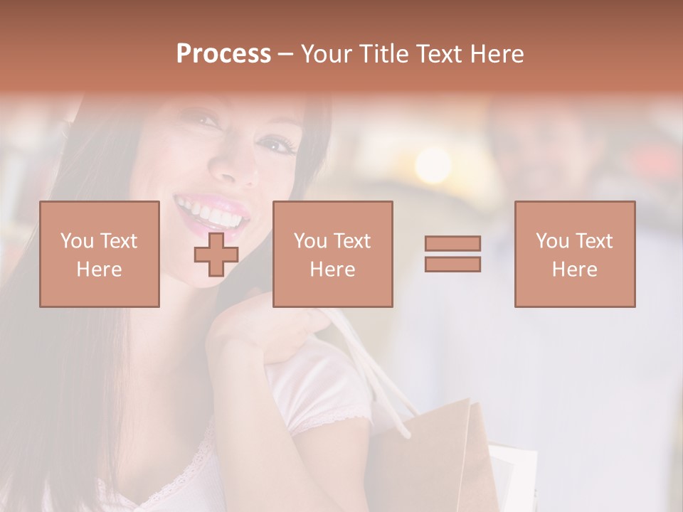 Excitement Mall Smiling PowerPoint Template