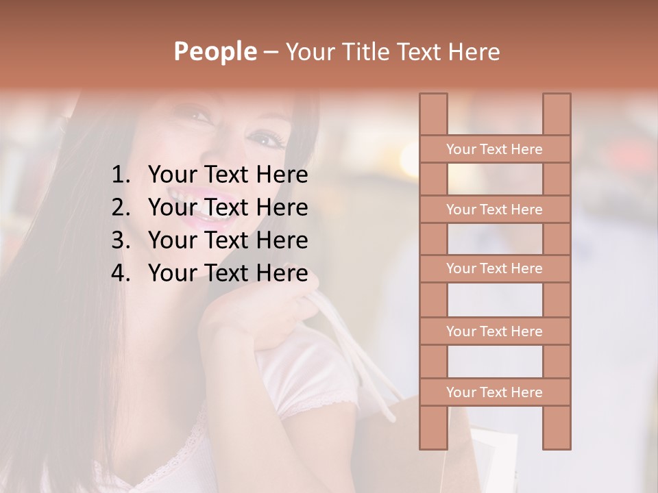 Excitement Mall Smiling PowerPoint Template