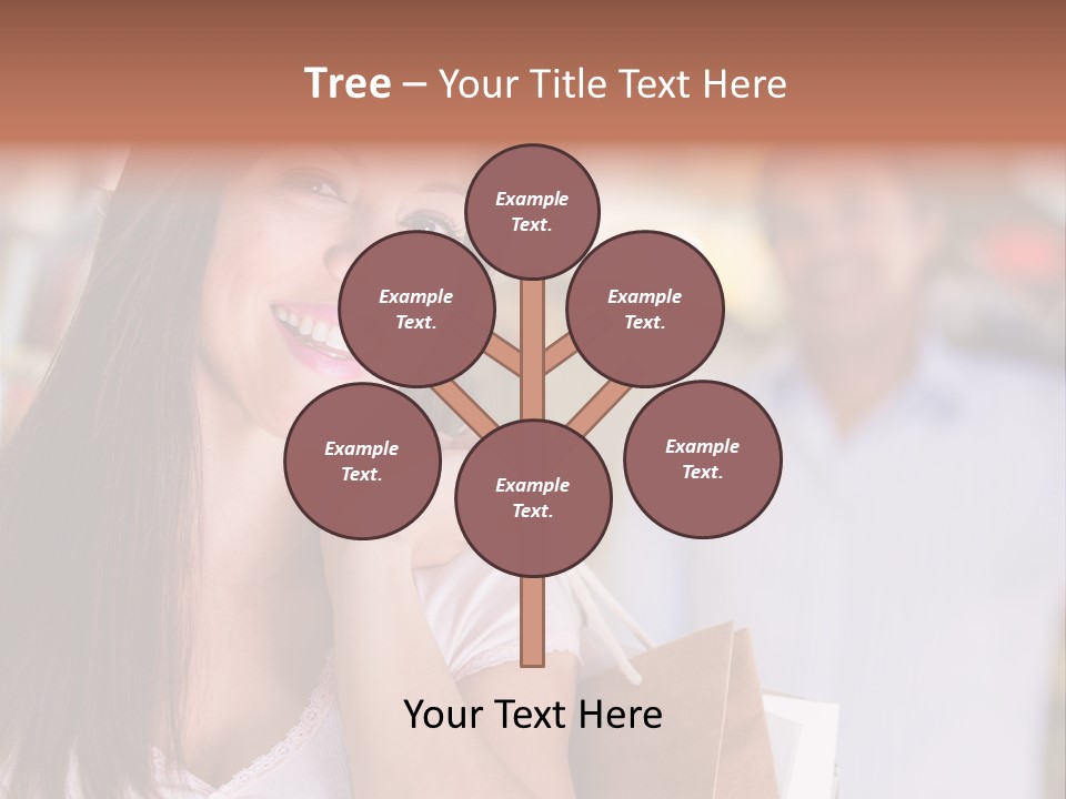 Excitement Mall Smiling PowerPoint Template