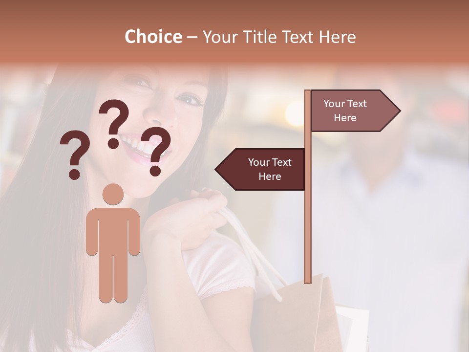 Excitement Mall Smiling PowerPoint Template