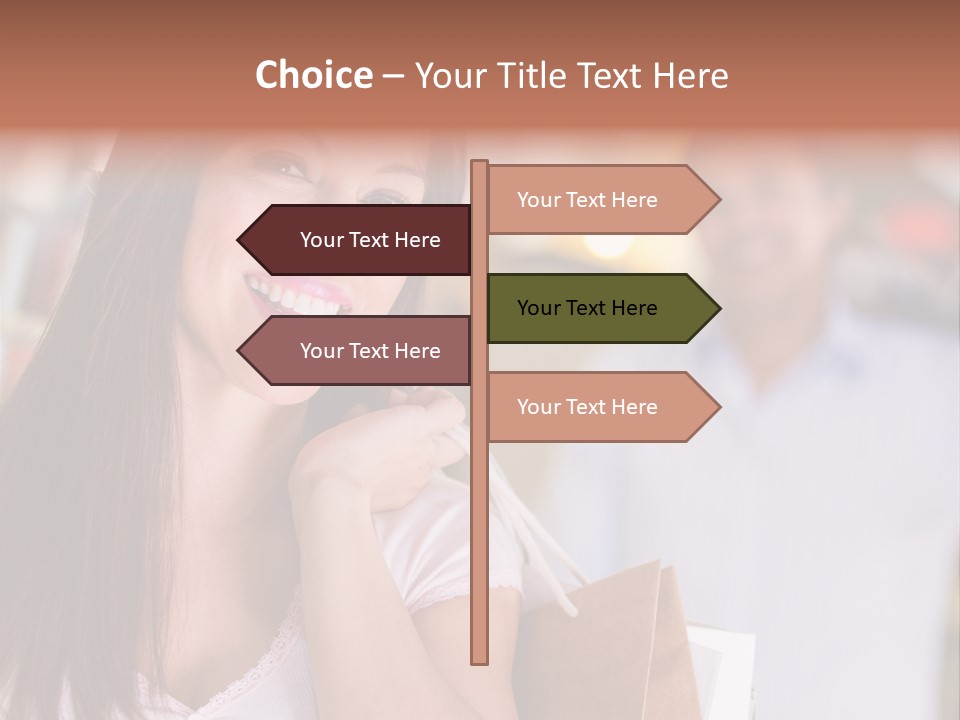 Excitement Mall Smiling PowerPoint Template