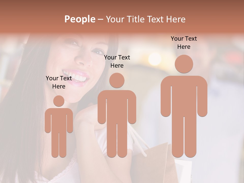 Excitement Mall Smiling PowerPoint Template