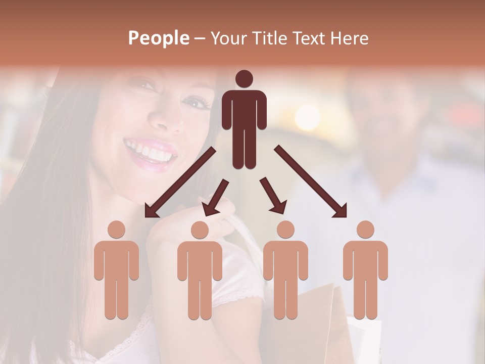 Excitement Mall Smiling PowerPoint Template