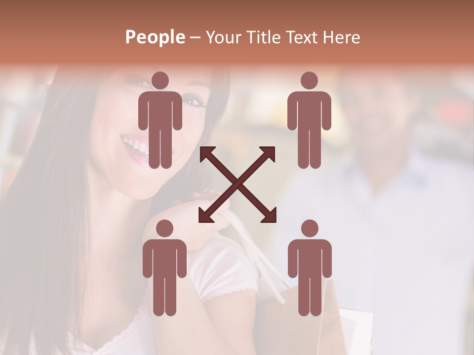 Excitement Mall Smiling PowerPoint Template