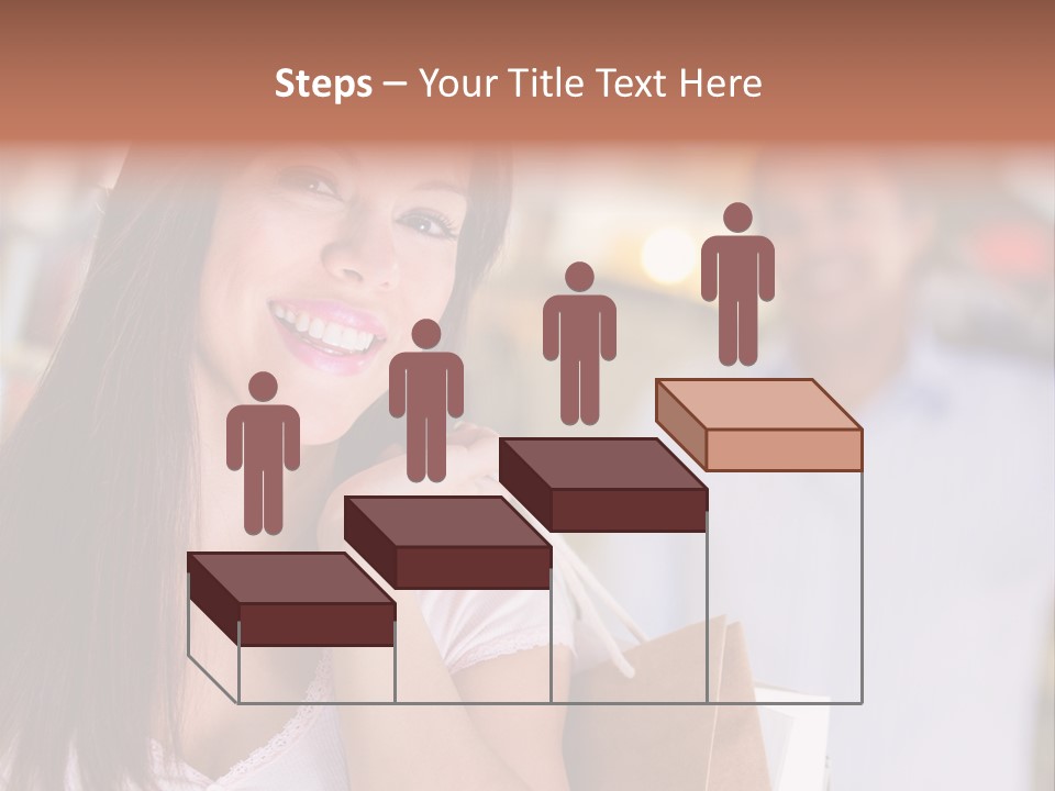 Excitement Mall Smiling PowerPoint Template