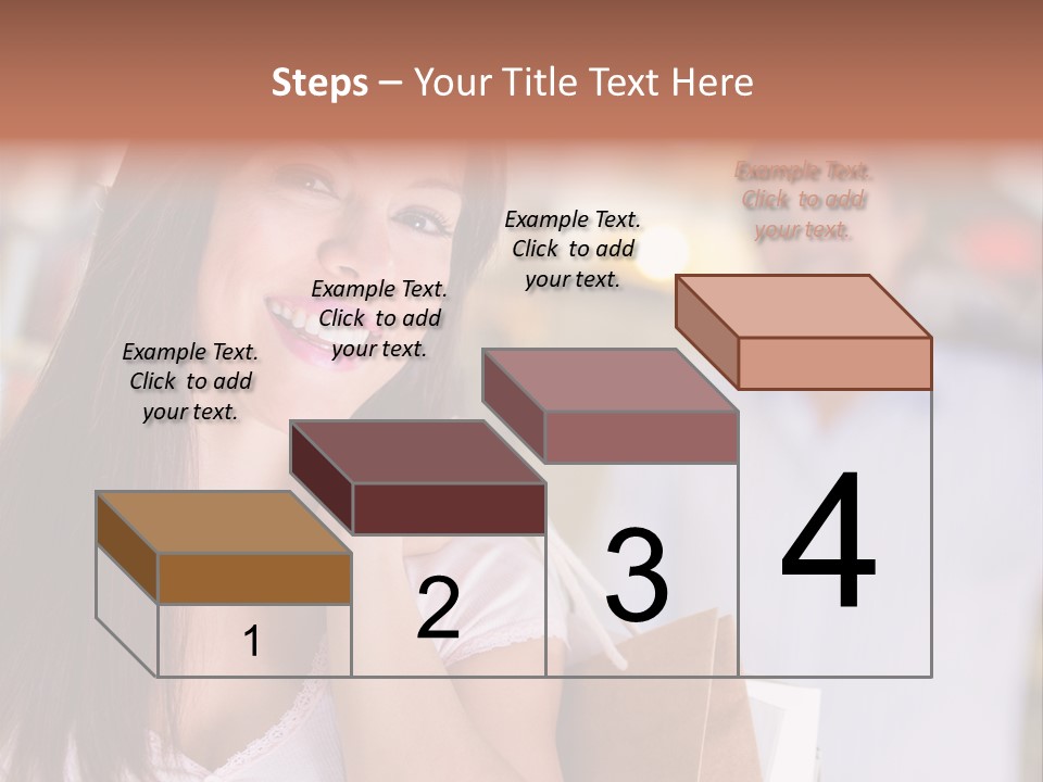 Excitement Mall Smiling PowerPoint Template