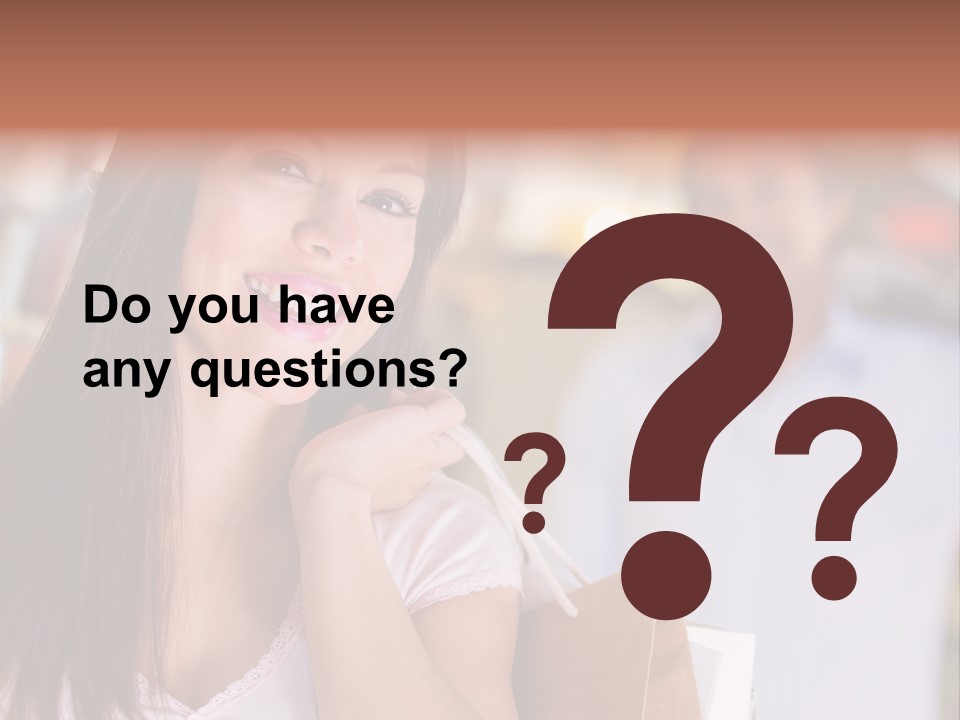 Excitement Mall Smiling PowerPoint Template