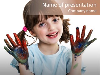 Person Drawing Artistic PowerPoint Template
