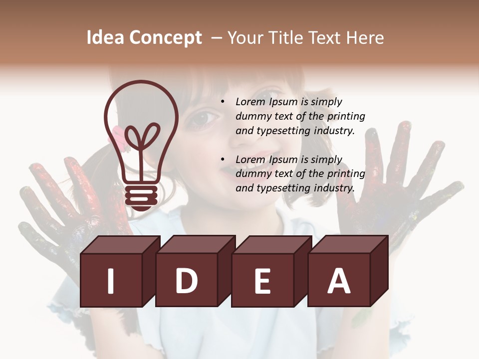 Person Drawing Artistic PowerPoint Template