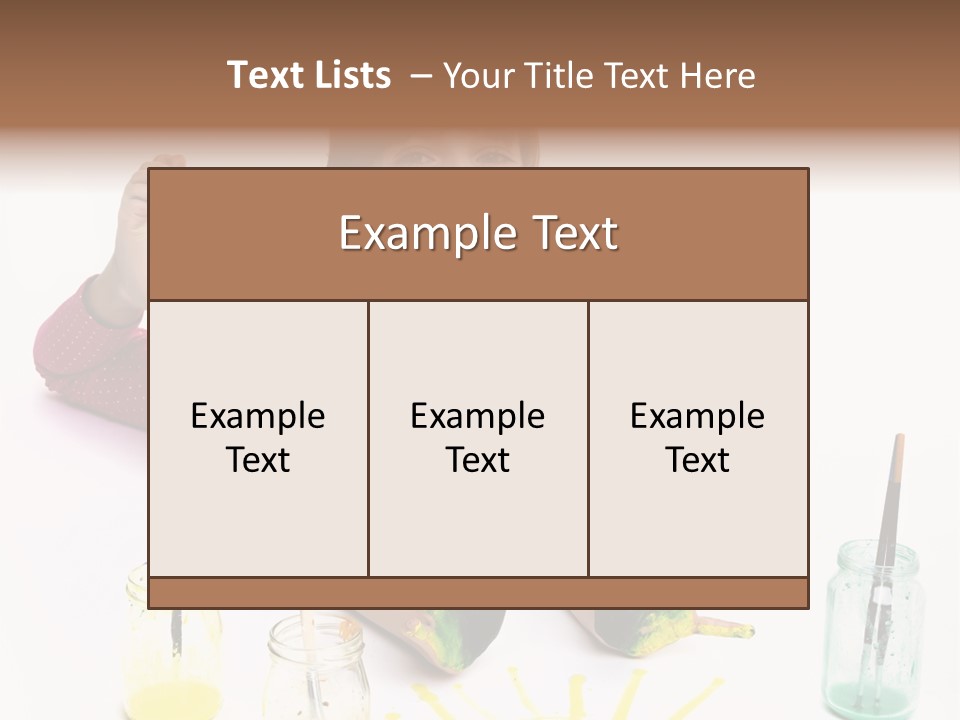 Picture Artist Play PowerPoint Template