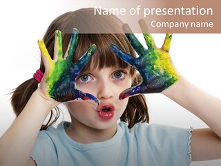 Picture Playful Painting PowerPoint Template