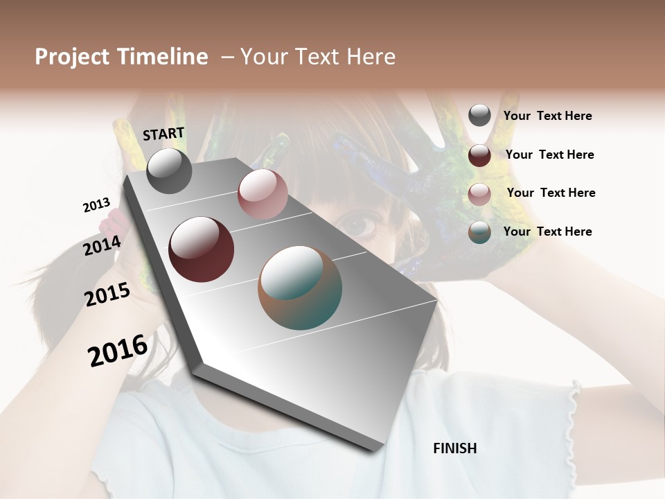 Picture Playful Painting PowerPoint Template